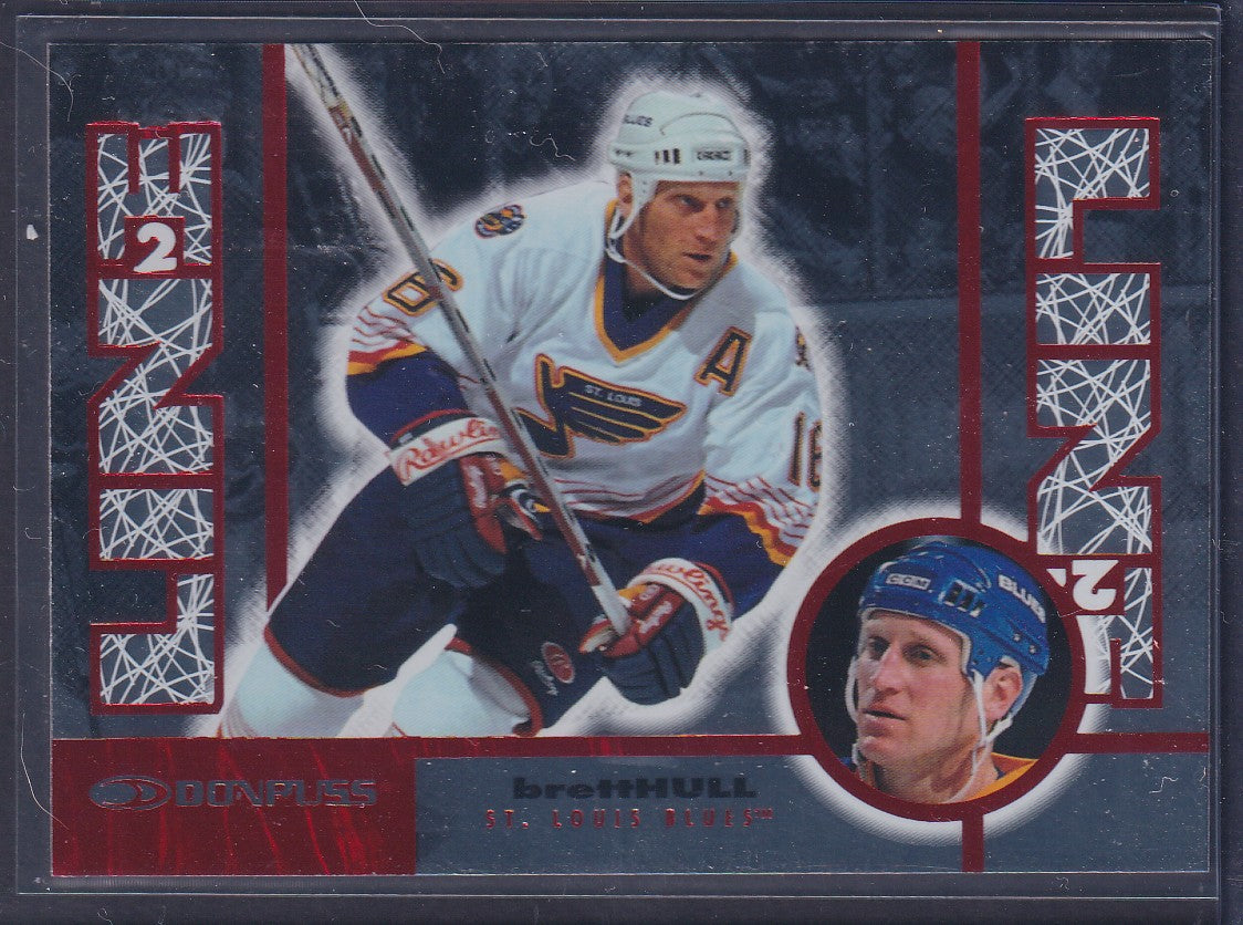 BRETT HULL - 1997 Donruss Line 2 Line #18, xxxx