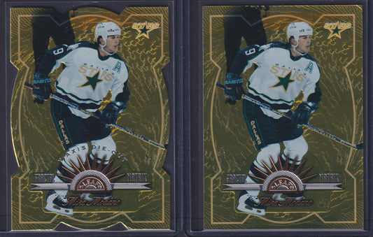 MIKE MODANO - 1997 Donruss Leaf Fractal Matrix & Z-Axis Die Cut #15, /200