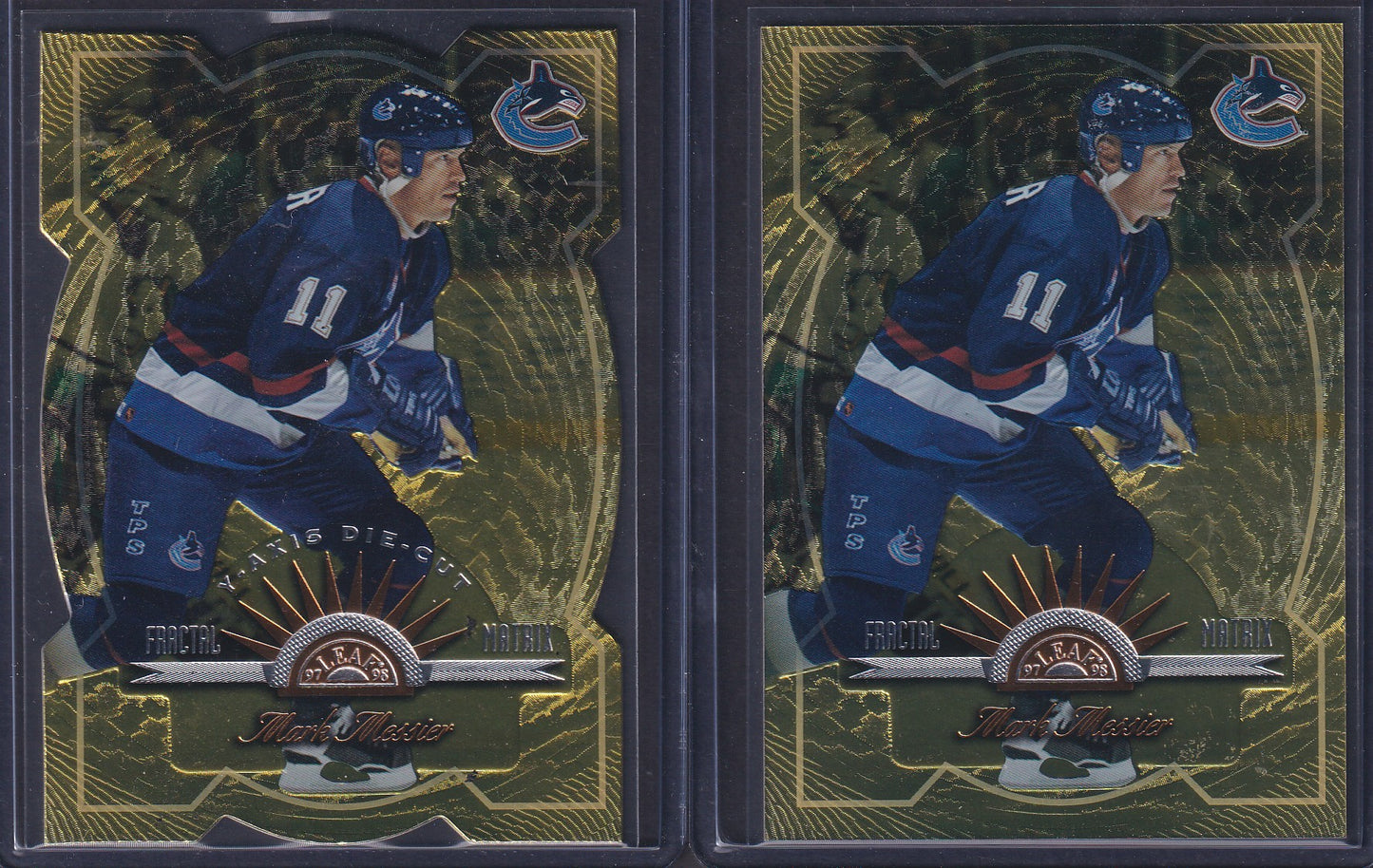 MARK MESSIER - 1997 Donruss Leaf Fractal Matrix & Z-Axis Die Cut #9, /200