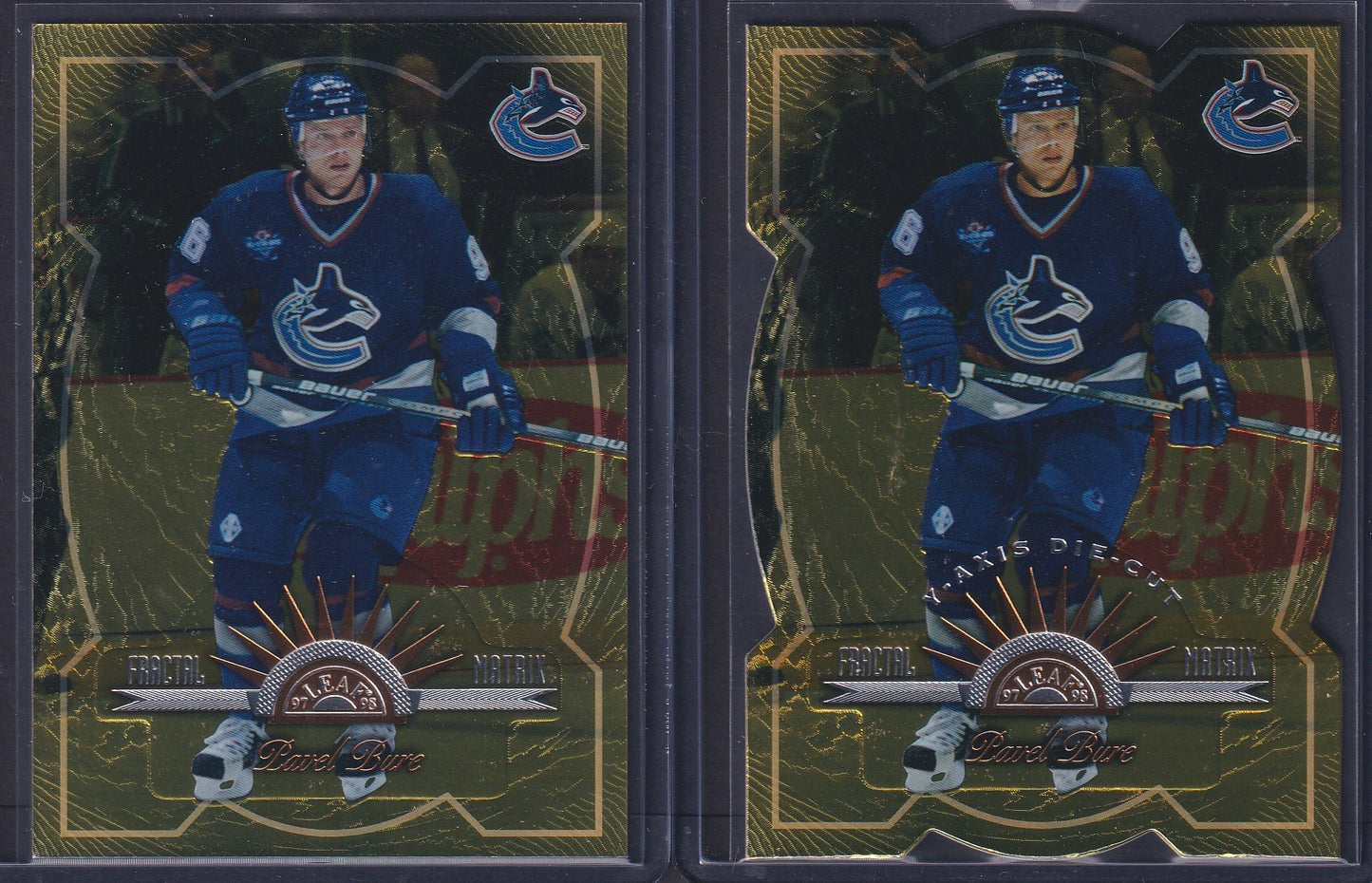 PAVEL BURE - 1997 Donruss Leaf Fractal Matrix & Z-Axis Die Cut #60, /200