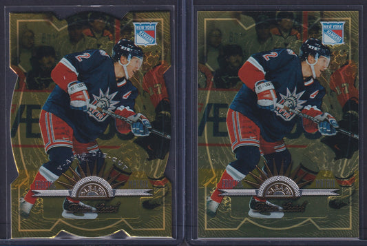 BRIAN LEETCH - 1997 Donruss Leaf Fractal Matrix & Z-Axis Die Cut #117, /200