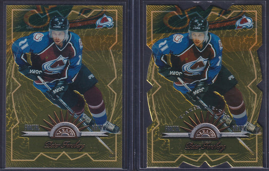 PETER FORSBERG - 1997 Donruss Leaf Fractal Matrix & Z-Axis Die Cut #3, /100