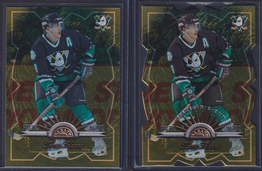TEEMU SELANNE - 1997 Donruss Leaf Fractal Matrix & Z-Axis Die Cut #18, /100