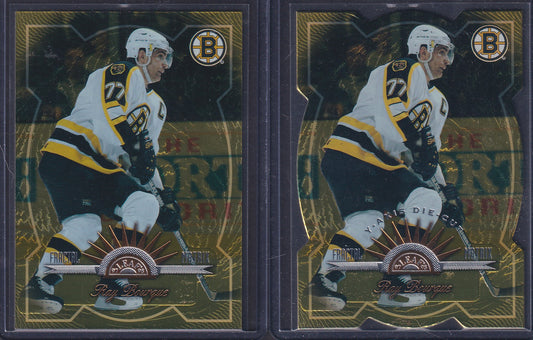 RAY BOURQUE - 1997 Donruss Leaf Fractal Matrix & Z-Axis Die Cut #13, /200