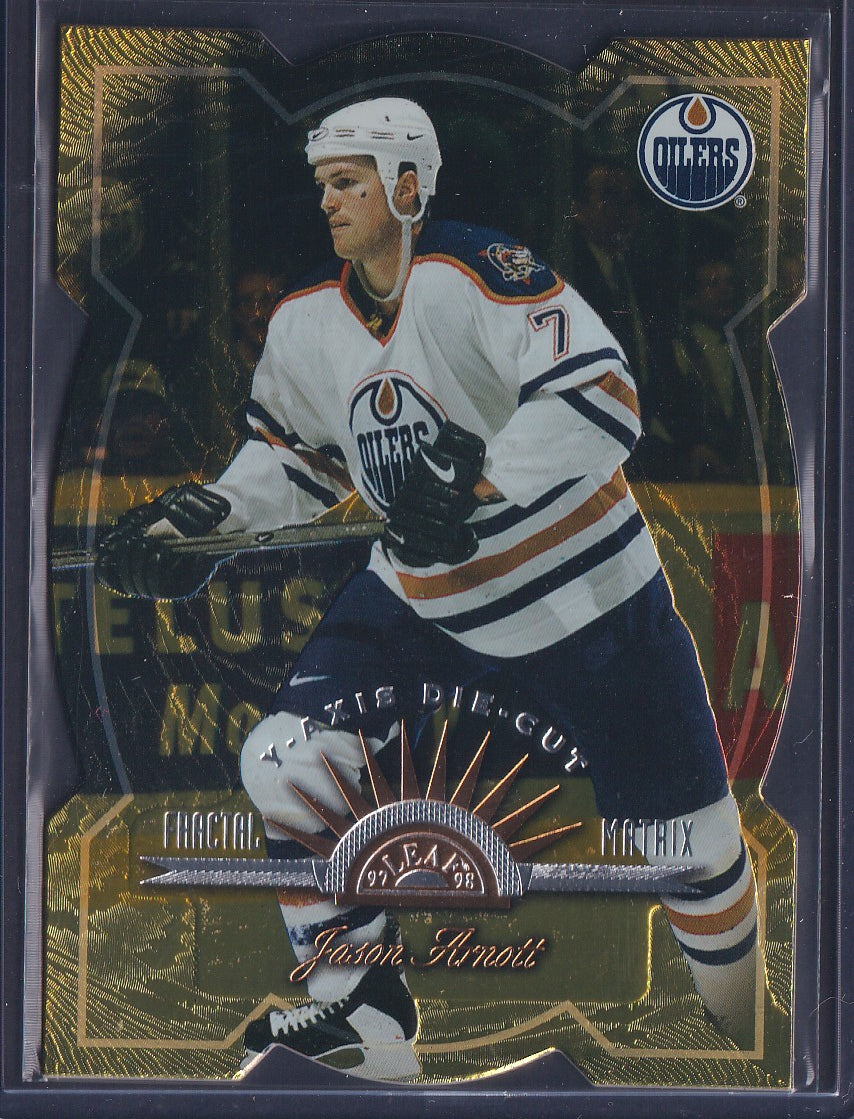 JASON ARNOTT - 1997 Donruss Leaf Fractal Matrix Z-Axis Die Cut #61, /200