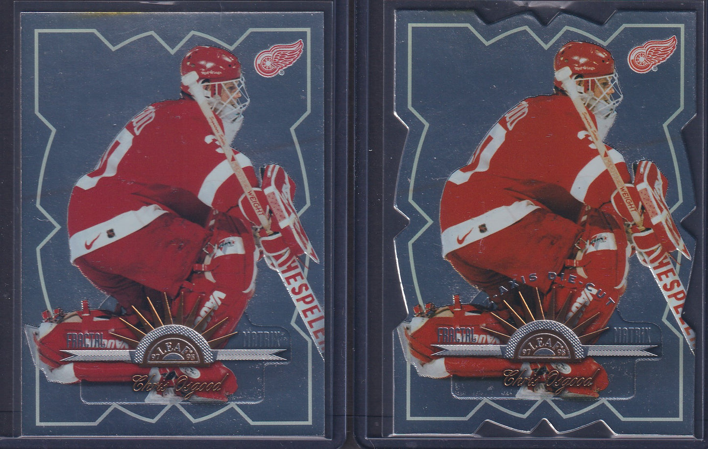 CHRIS OSGOOD - 1997 Donruss Leaf Fractal Matrix & Y-Axis Die Cut #47, /100