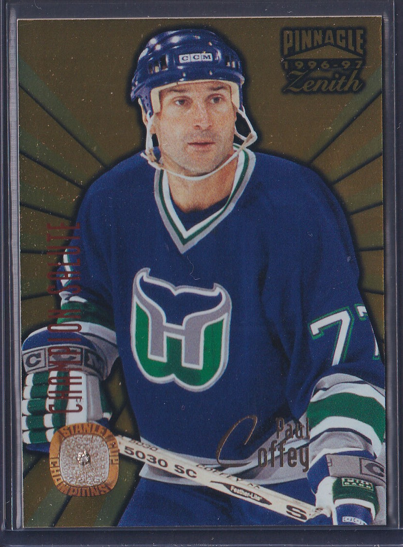 PAUL COFFEY - 1996 Pinnacle Zenith Champion Salute REAL DIAMOND #4, SSP