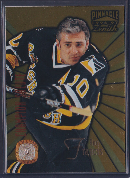 RON FRANCIS - 1996 Pinnacle Zenith Champion Salute REAL DIAMOND #7, SSP