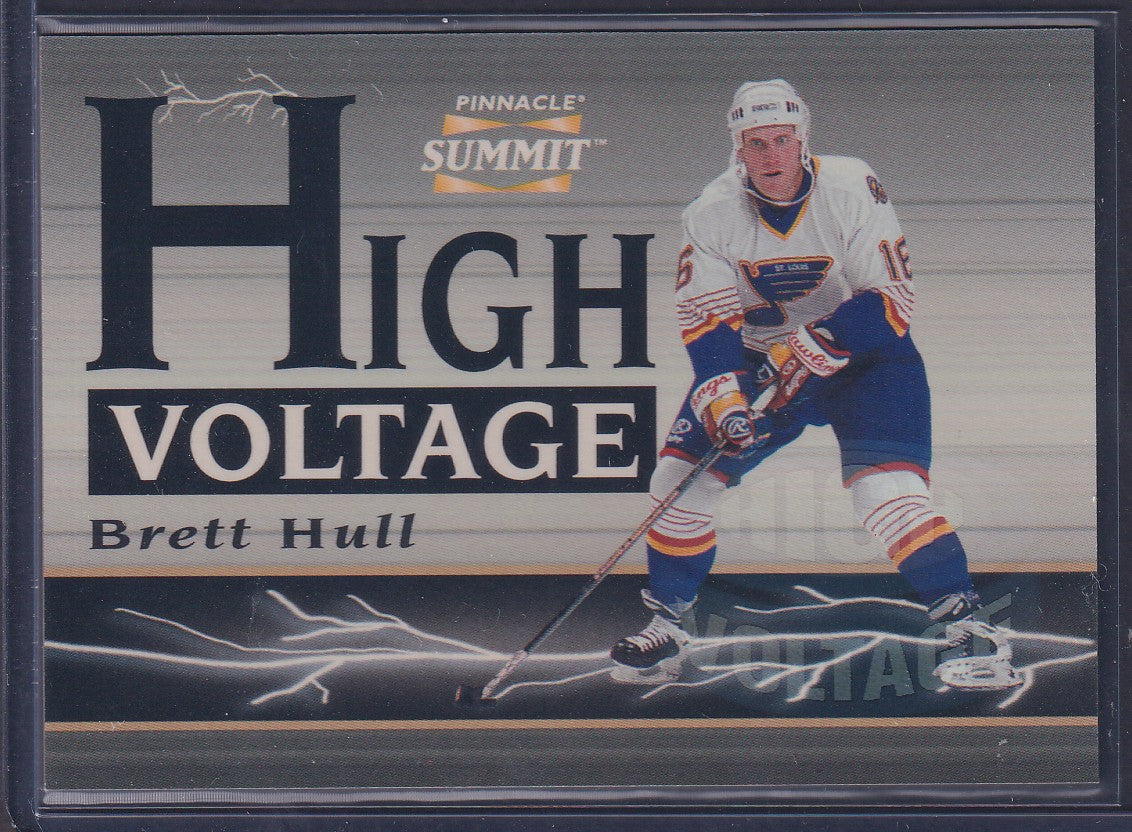 BRETT HULL - 1996 Pinnacle Summit High Voltage #16, xxx/600