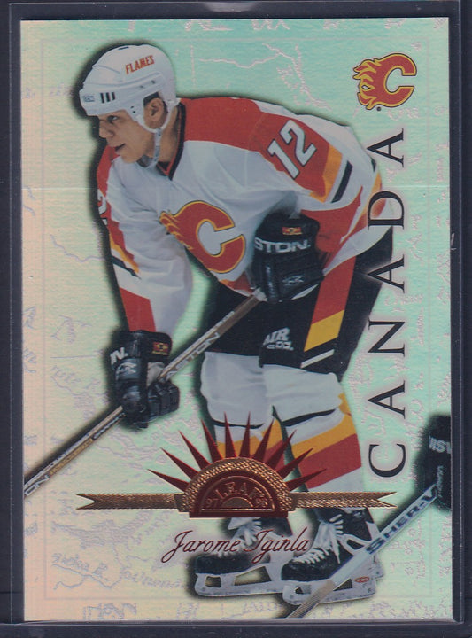 JAROME IGINLA - 1997 Donruss Leaf International UNIVERSAL ICE /250 #14