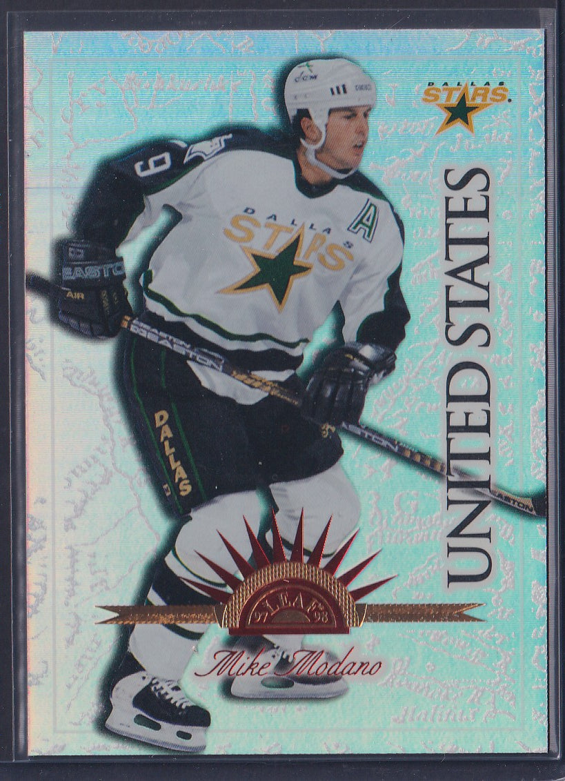 MIKE MODANO - 1997 Donruss Leaf International UNIVERSAL ICE /250 #15