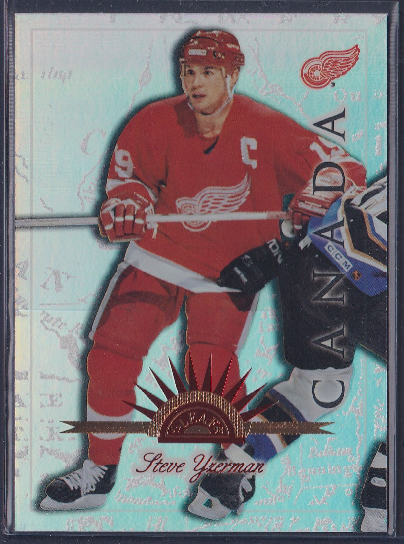 STEVE YZERMAN - 1997 Donruss Leaf International UNIVERSAL ICE /250 #4