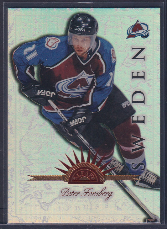 PETER FORSBERG - 1997 Donruss Leaf International UNIVERSAL ICE /250 #3