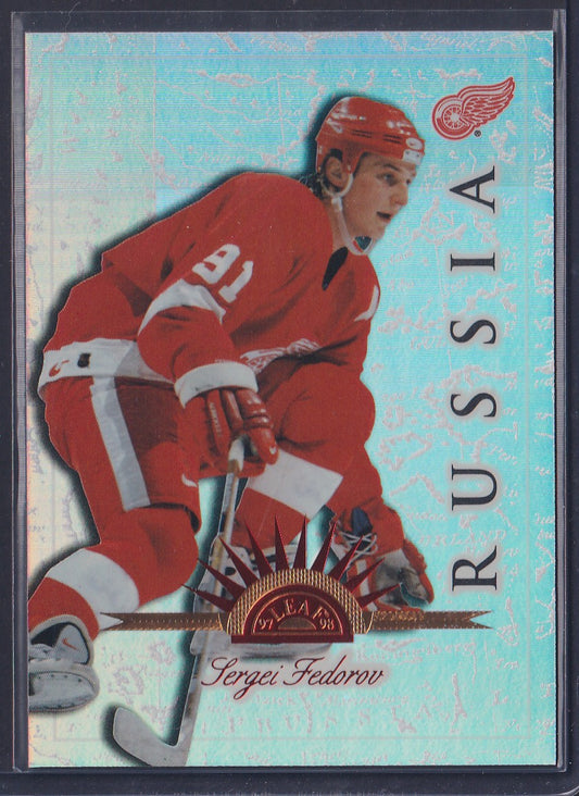 SERGEI FEDOROV - 1997 Donruss Leaf International UNIVERSAL ICE /250 #135