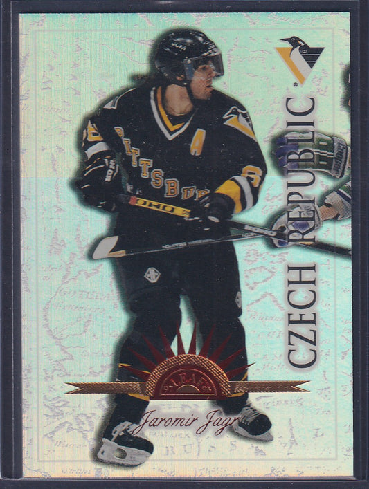 JAROMIR JAGR - 1997 Donruss Leaf International UNIVERSAL ICE /250 #10