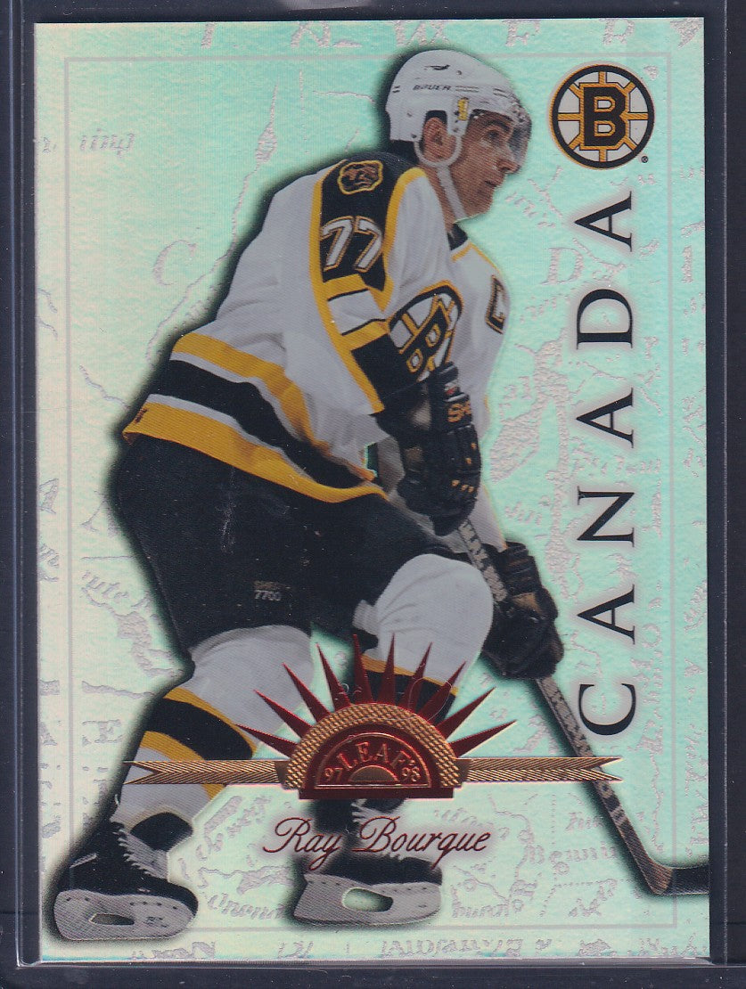 RAY BOURQUE - 1997 Donruss Leaf International UNIVERSAL ICE /250 #13