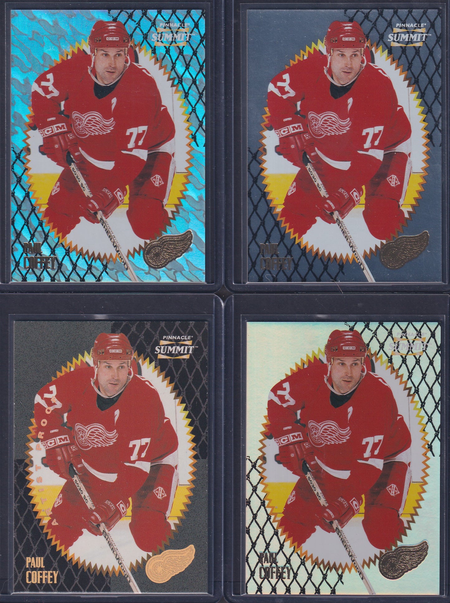 PAUL COFFEY - 1996 Pinnacle Summit Metal, Premium Stock, Ice, Artist Proof #3