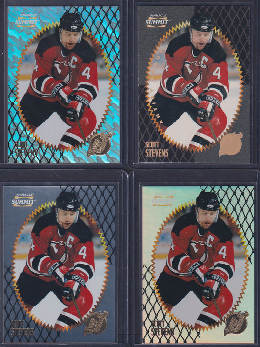 SCOTT STEVENS - 1996 Pinnacle Summit Metal, Premium Stock, Ice, Artist Proof #9