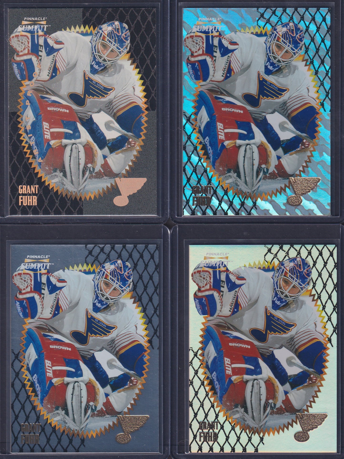 GRANT FUHR - 1996 Pinnacle Summit Metal, Premium Stock, Ice, Artist Proof #14