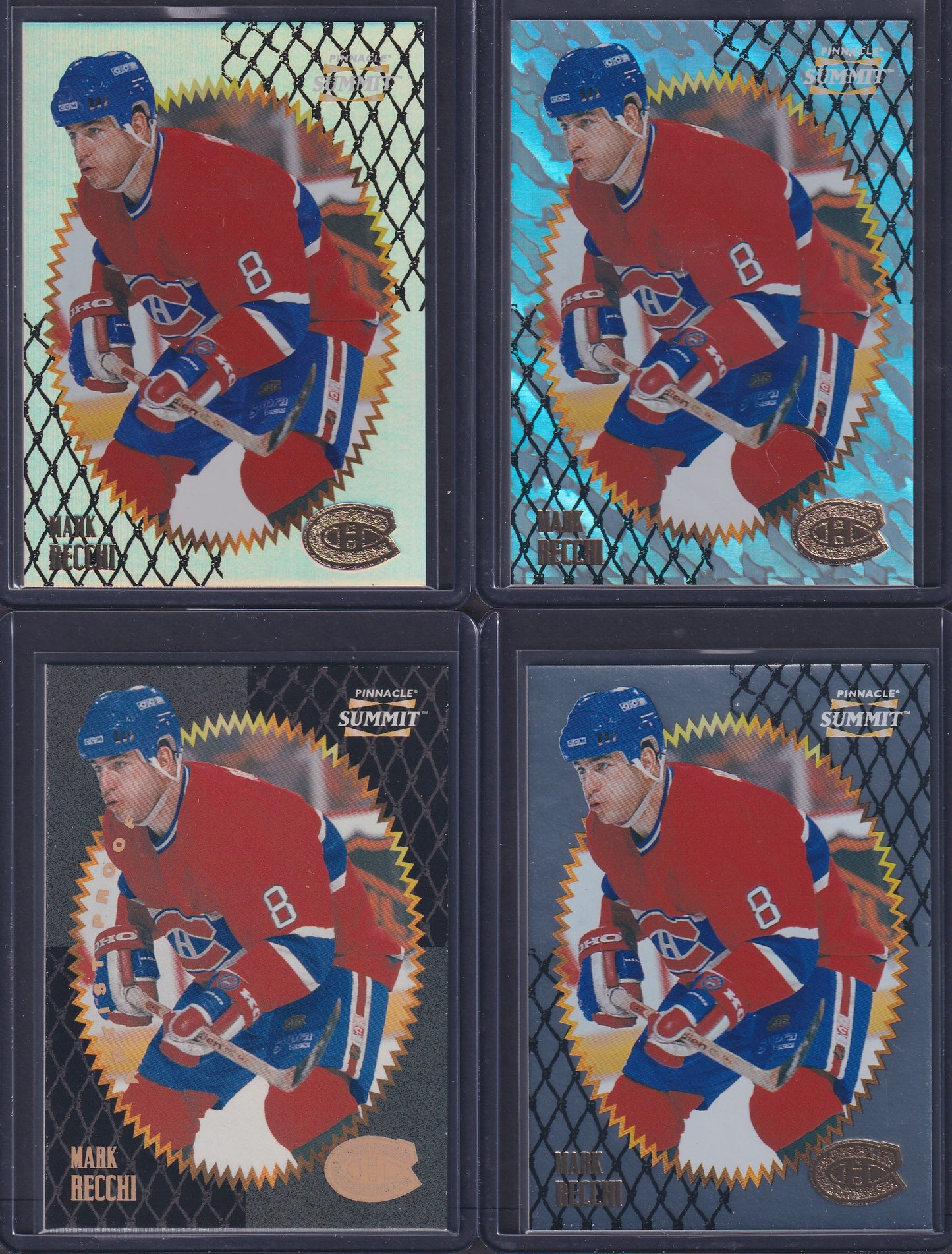 MARK RECCHI - 1996 Pinnacle Summit Metal, Premium Stock, Ice, Artist Proof #17