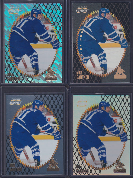 MIKE GARTNER - 1996 Pinnacle Summit Metal, Premium Stock, Ice, Artist Proof #28