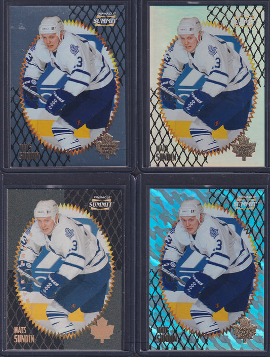 MATS SUNDIN - 1996 Pinnacle Summit Metal, Premium Stock, Ice, Artist Proof #51