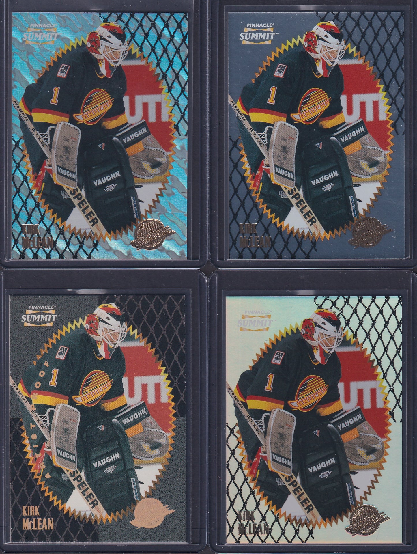 KIRK MCLEAN - 1996 Pinnacle Summit Metal, Premium Stock, Ice, Artist Proof #68