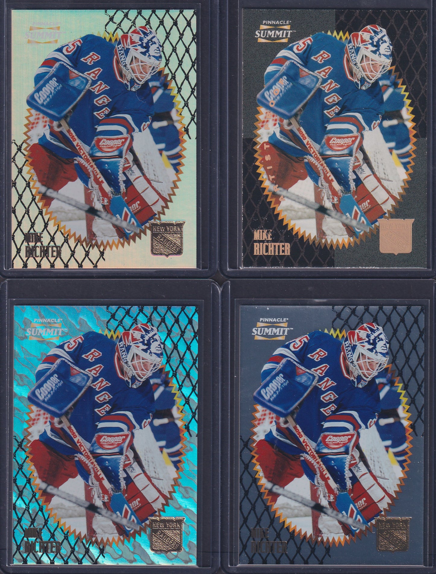 MIKE RICHTER - 1996 Pinnacle Summit Metal, Premium Stock, Ice, Artist Proof #145