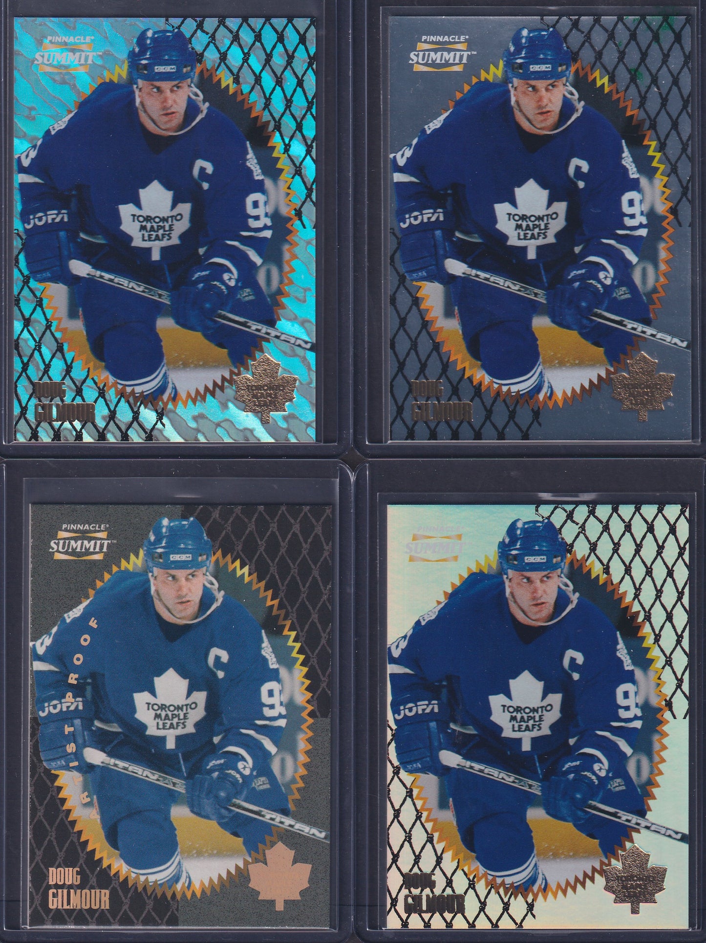 DOUG GILMOUR - 1996 Pinnacle Summit Metal, Premium Stock, Ice, Artist Proof #118