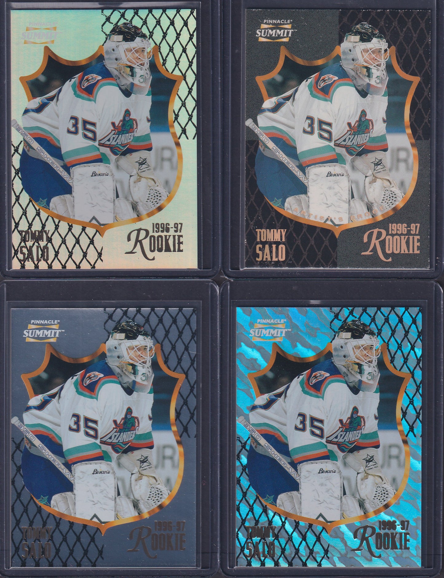 TOMMY SALO - 1996 Pinnacle Summit Metal, Premium Stock, Ice, Artist Proof #189