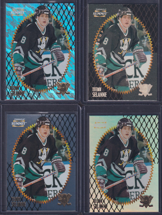 TEEMU SELANNE - 1996 Pinnacle Summit Metal, Premium Stock, Ice Artist Proof #133