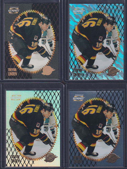 TREVOR LINDEN - 1996 Pinnacle Summit Metal, Premium Stock, Ice Artist Proof #134