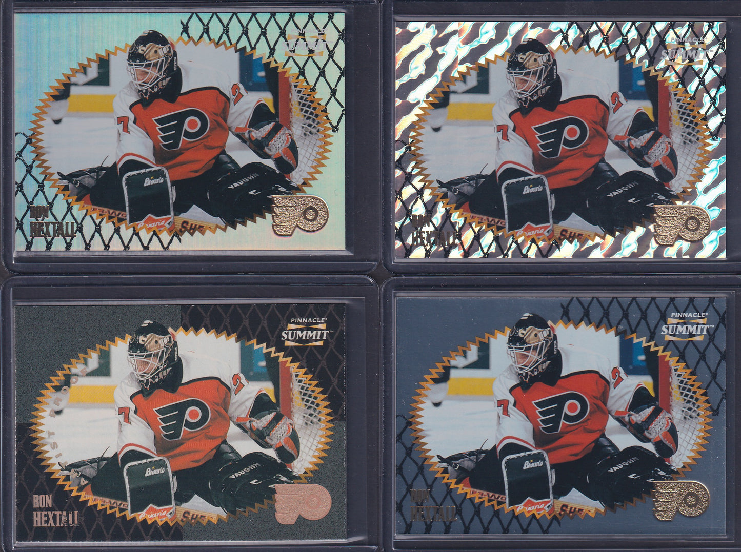 RON HEXTALL - 1996 Pinnacle Summit Metal, Premium Stock, Ice, Artist Proof #100