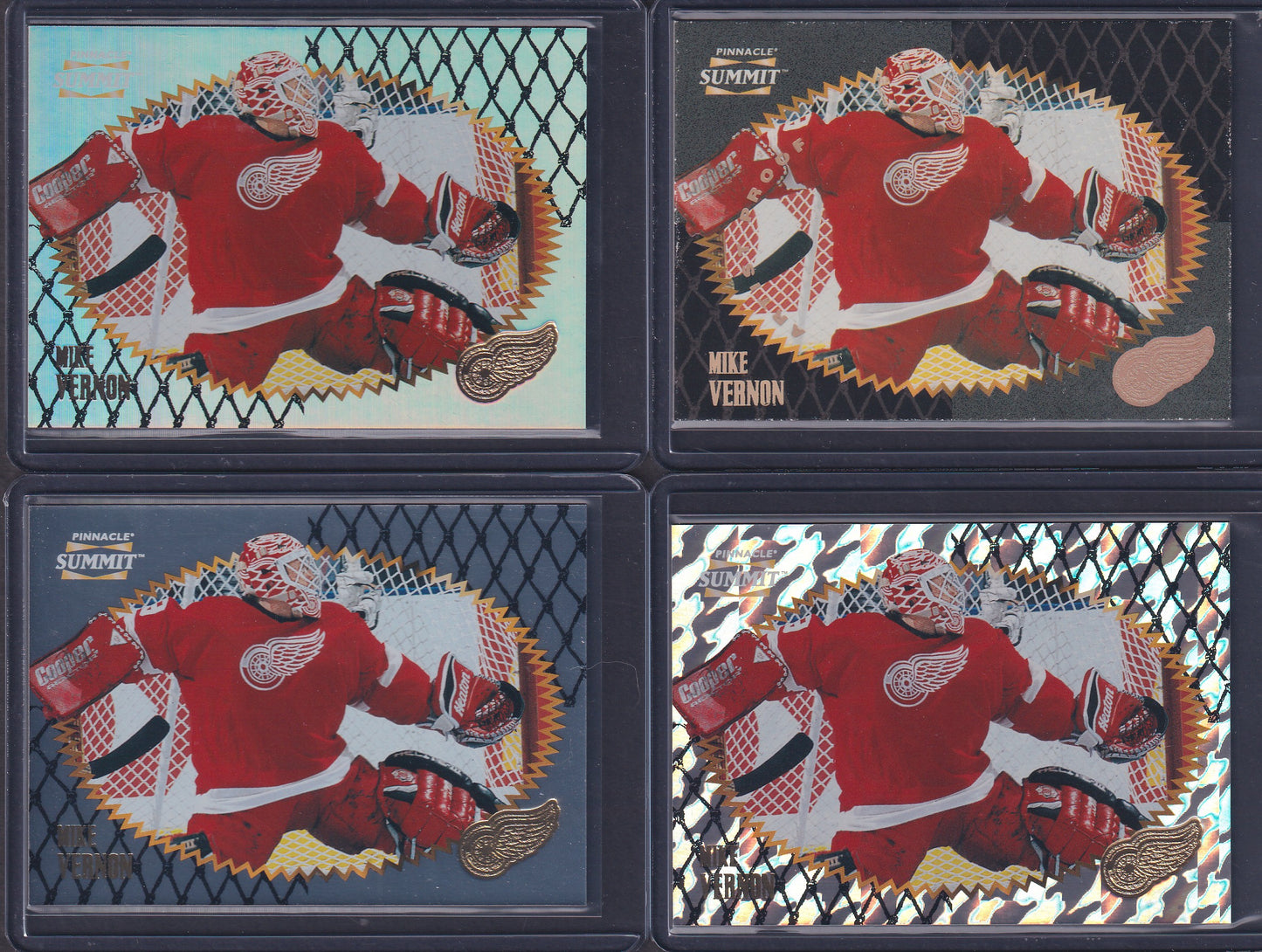 MIKE VERNON - 1996 Pinnacle Summit Metal, Premium Stock, Ice, Artist Proof #101