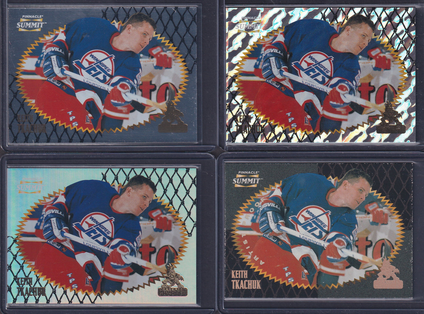 KEITH TKACHUK - 1996 Pinnacle Summit Metal, Premium Stock, Ice Artist Proof #104