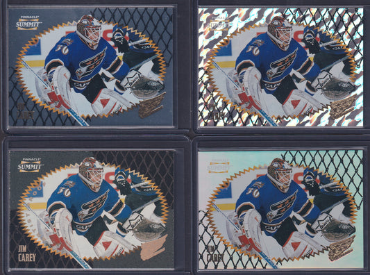 JIM CAREY - 1996 Pinnacle Summit Metal, Premium Stock, Ice, Artist Proof #94