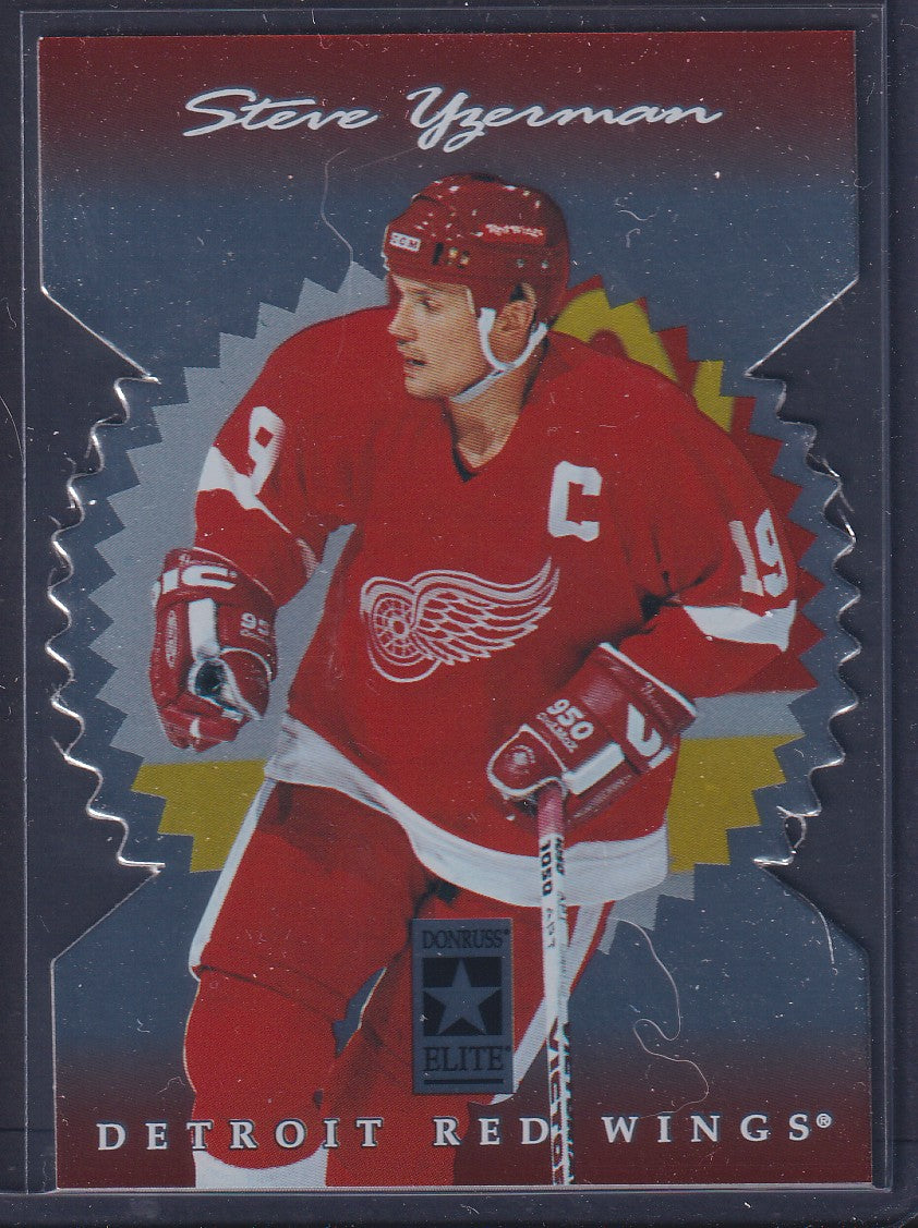 STEVE YZERMAN - 1996 Donruss Elite Stars Die Cut #38