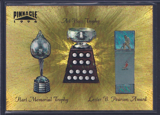 MARIO LEMIEUX - 1996 Pinnacle Trophies Hart, Ross, Pearson #1