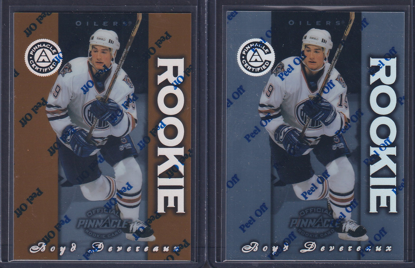 BOYD DEVEREAUX - 1997 Pinnacle Certified Rookie Silver & Gold #J