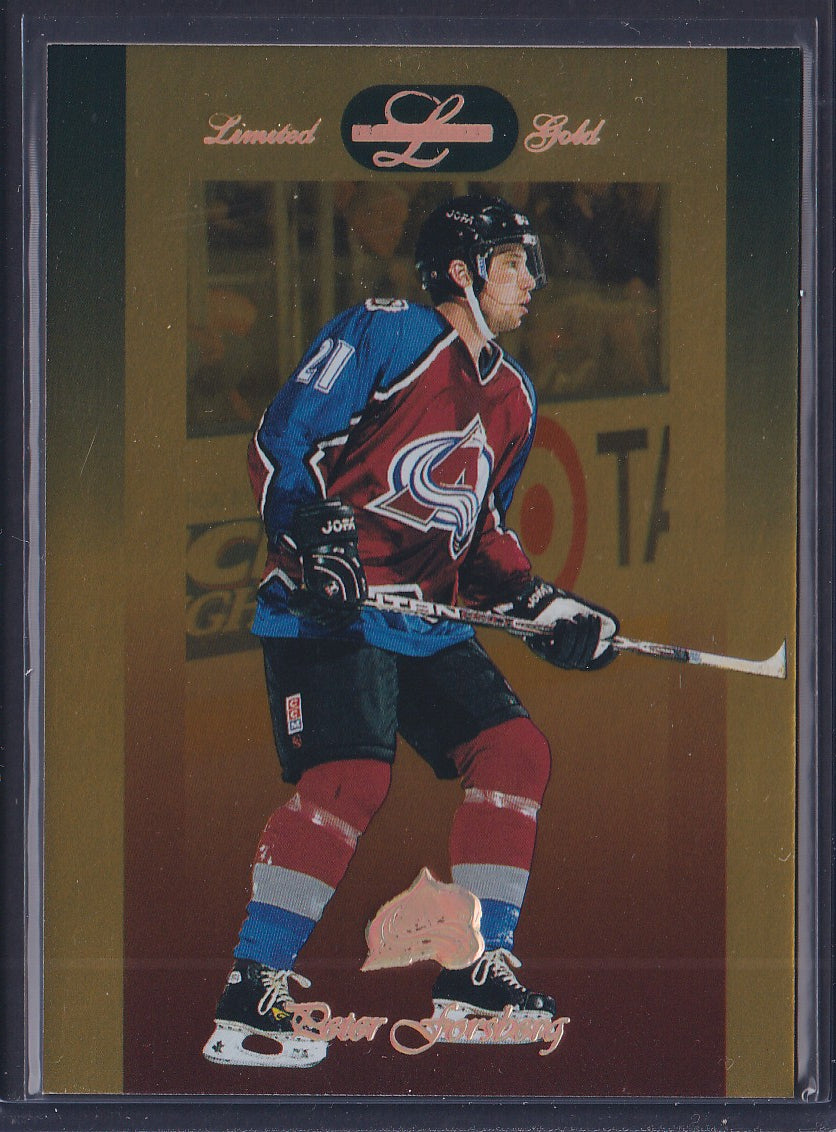 PETER FORSBERG - 1996 Donruss Leaf Limited Gold #29