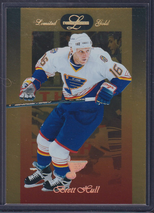 BRETT HULL - 1996 Donruss Leaf Limited Gold #24