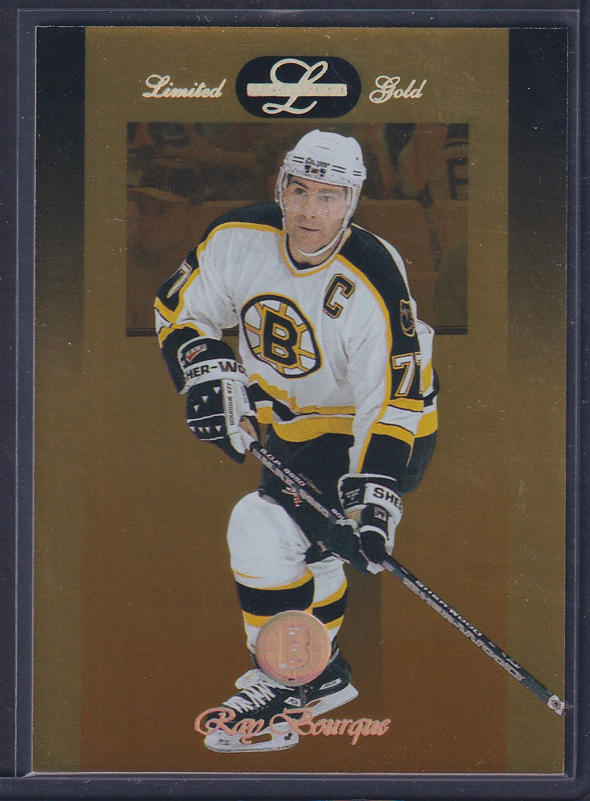 RAY BOURQUE - 1996 Donruss Leaf Limited Gold #49