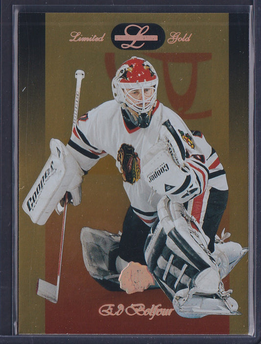 ED BELFOUR - 1996 Donruss Leaf Limited Gold #53