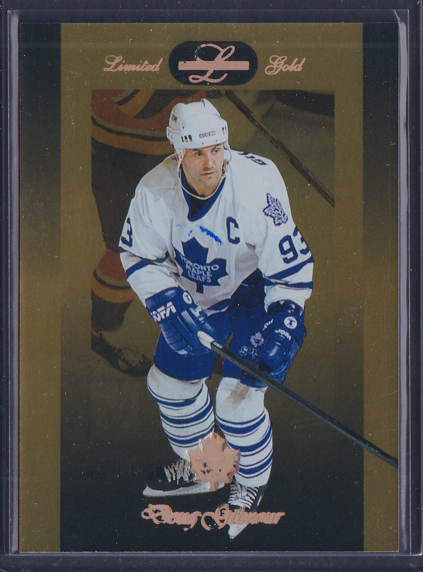 DOUG GILMOUR - 1996 Donruss Leaf Limited Gold #70