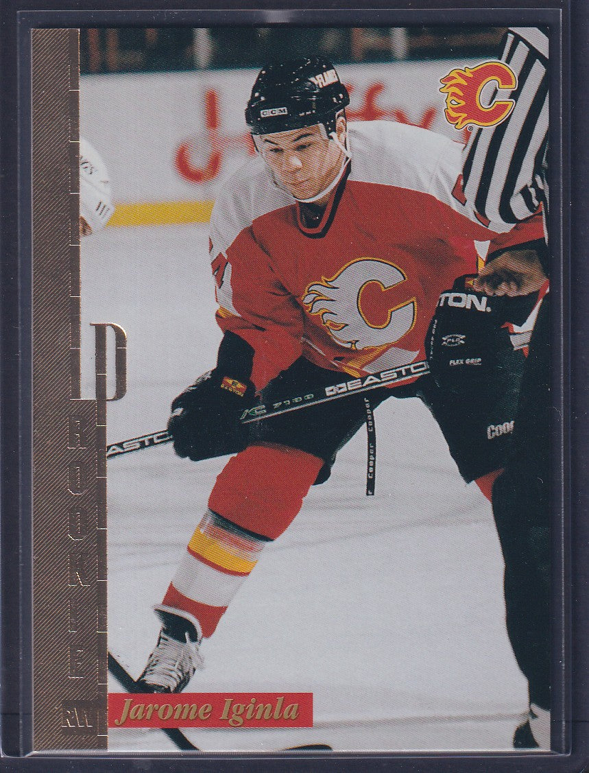 JAROME IGINLA - 1996 Donruss Leaf Preferred GOLD Press Proof #118