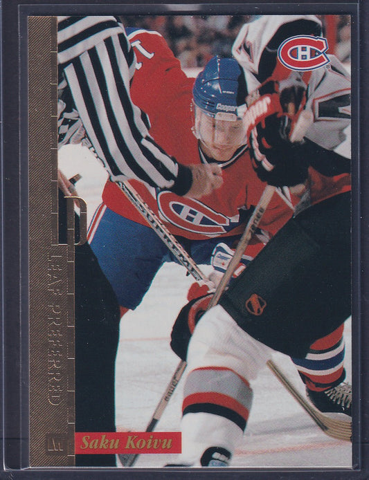 SAKU KOIVU - 1996 Donruss Leaf Preferred GOLD Press Proof #45
