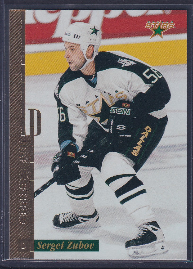 SERGEI ZUBOV - 1996 Donruss Leaf Preferred GOLD Press Proof, /250 #63