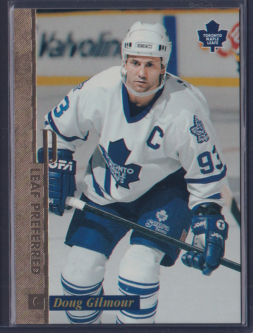 DOUG GILMOUR - 1996 Donruss Leaf Preferred GOLD Press Proof, /250 #104