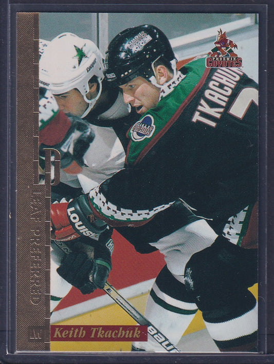 KEITH TKACHUK - 1996 Donruss Leaf Preferred GOLD Press Proof, /250 #89