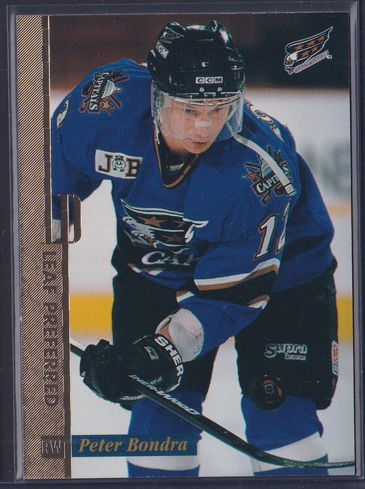 PETER BONDRA - 1996 Donruss Leaf Preferred GOLD Press Proof, /250 #29